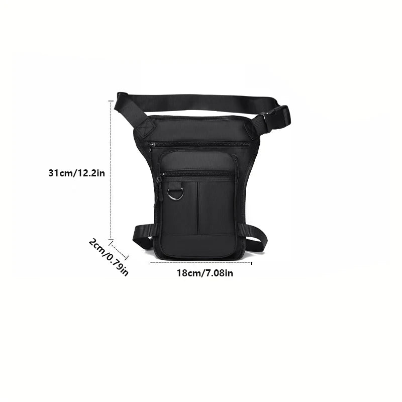 Tactical Travel Bag Waterproof Motorcycle Waist Leg Bag Men Hip Bum Pack Leg Side Bag Ride Bags Outdoor Casual Fanny Pack Bag
