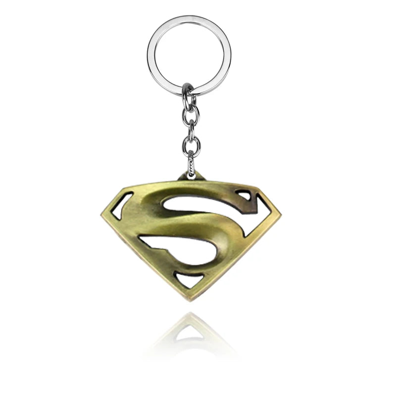Marvel Superman keychain Cartoon Comics Avengers League Super Hero Backpack Pendant Children's Toys