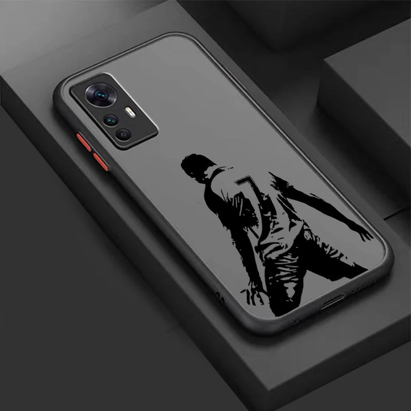 Football Stars No.7 Cool Art Frosted Translucent For Xiaomi Mi 13 12 12T 11T 11 11i 10T 10 9T Pro Lite Ultra 5G TPU Phone Case