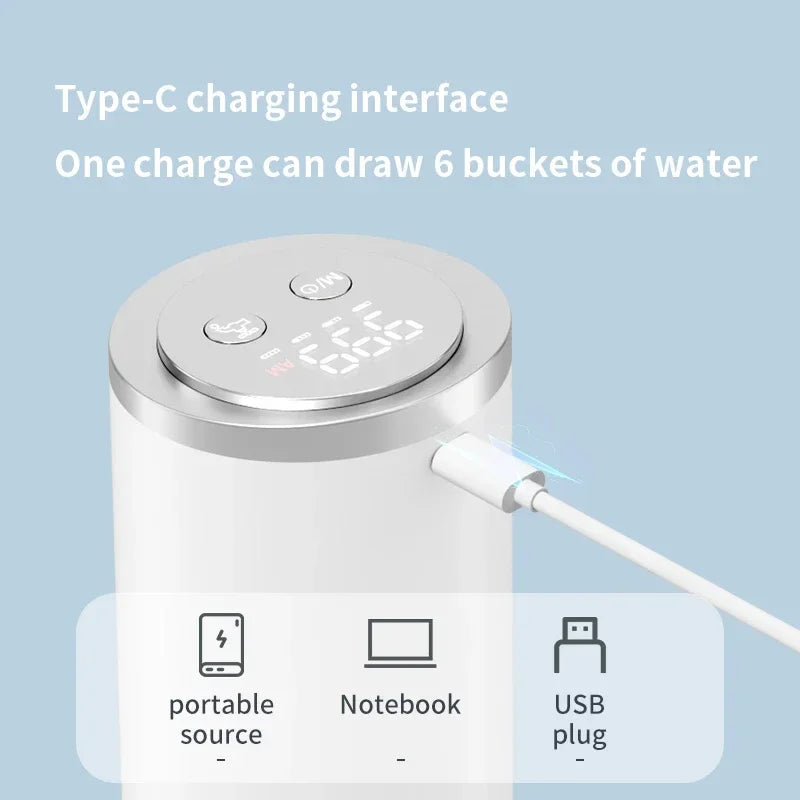 Xiaomi Automatic Water Dispenser Bottled Water Red Wine Pumping Water Electric Pump Bottle Charging Press Dispenser MIJIA NEW