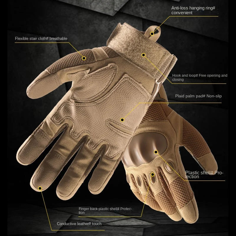 Tactical Gloves for Men and Women All Refer To Outdoor Mountaineering Protection Anti Slip Fitness Driving Cycling Gloves