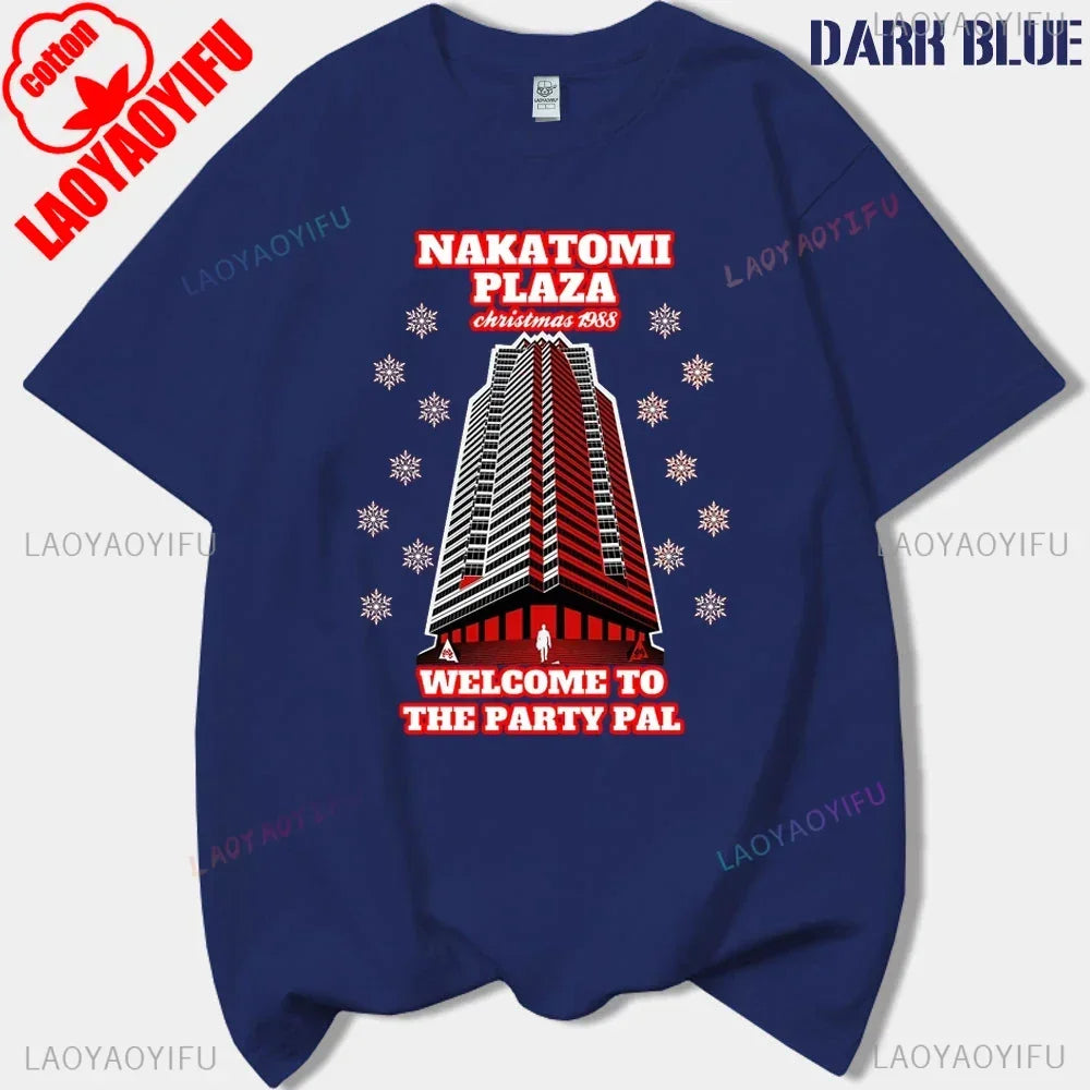 Film Tshirt Die Hard Movie Christmas Party 1988 Bruce Willis Man Vintage TShirt Male 90s Retro T Shirt Men Clothing Ropa Hombre