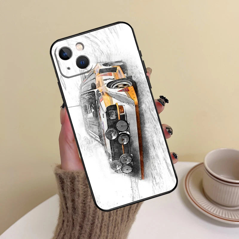 T16 Rally Car Phone Case For iPhone 11 15 12 13 14 16 Pro Max 7 8 Plus X XR XS Mas Shell Cover