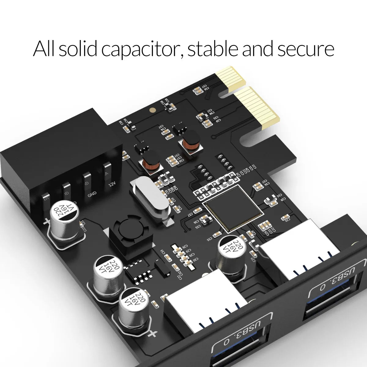 ORICO PCI Express Expansion Card USB 3.0 PCI-E 2 Port 15 Pin SATA to Big 4 Pin Interface 5 Gbps Speed For Computer Components