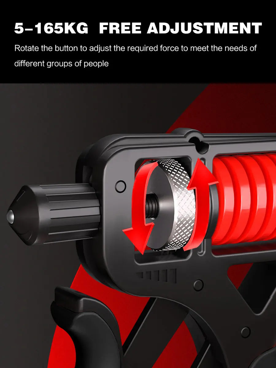 Grip Strength Trainer, Hand Grip Strengthener, Adjustable Resistance Forearm Strengthener, Perfect for Musicians Athletes