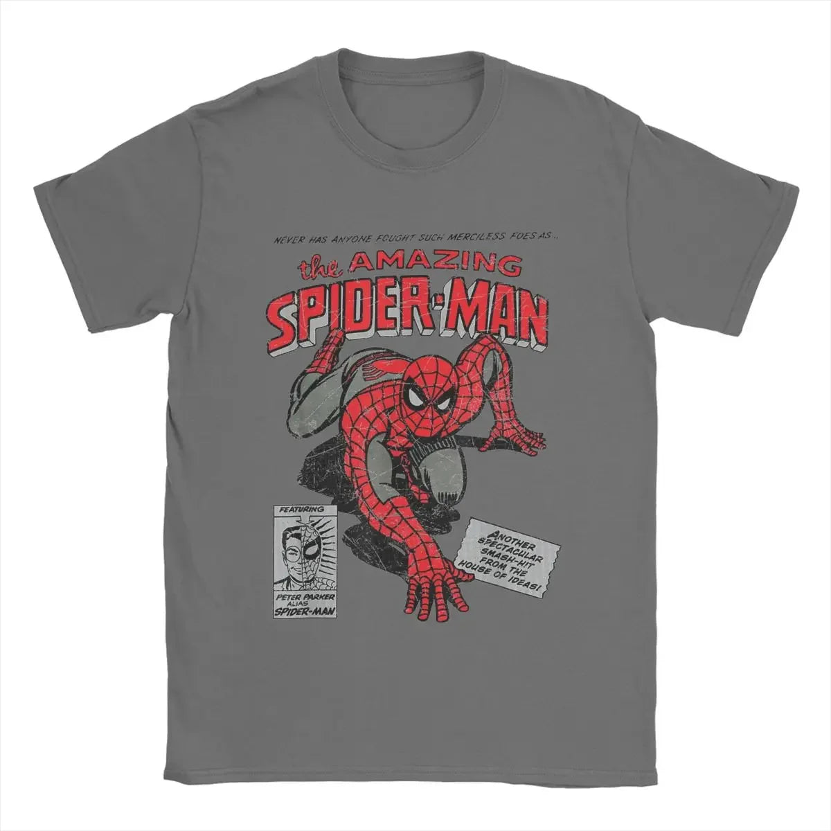 Spider-Man Spider-Man Movie Retro Comics Men's T-Shirt Creative T-Shirt Crew Neck T-Shirt Birthday Gift Top 3D Printed T-Shirt