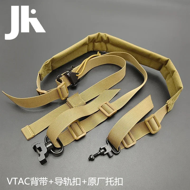 Tactical VTAC Rifle 2 Dot Quick Adjustable Shoulder Strap Outdoors Hunting Equipment With MLOK Mount Button Sling Set