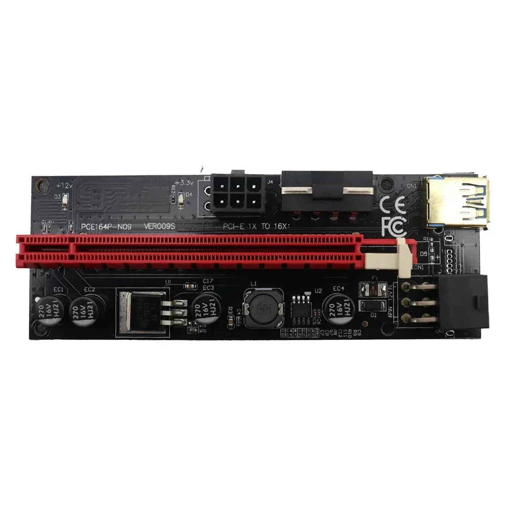 PCI-E Riser Card PCI Express x16 Cabo Riser For Video Card USB 3.0 Cable SATA to 6pin Power For Mining Miner