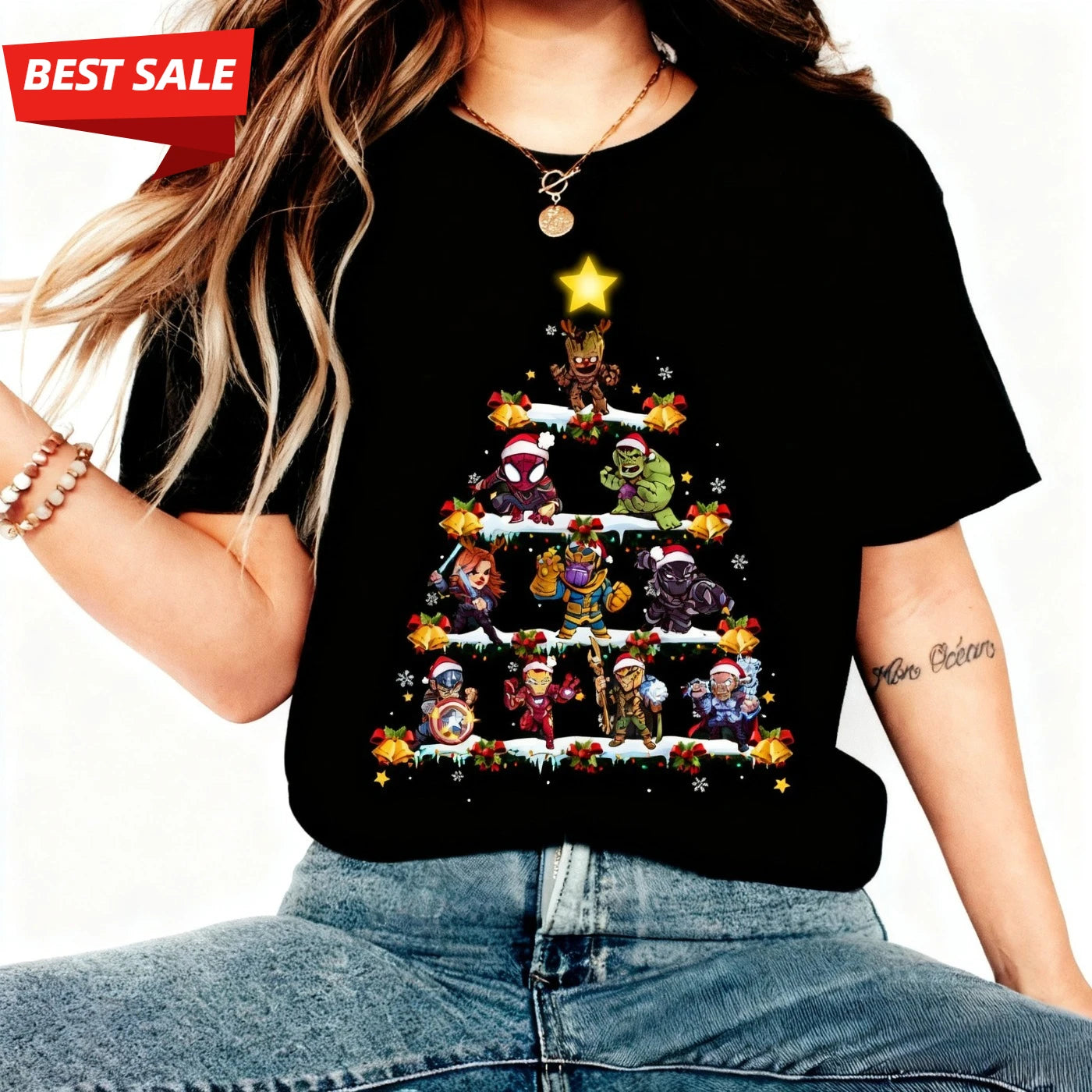 2025 Halloween Marvel Super Heroes Boy Summer T-Shirt Family Parent-Child Wear Oversized Casual Loose Sports Short Sleeve Unisex