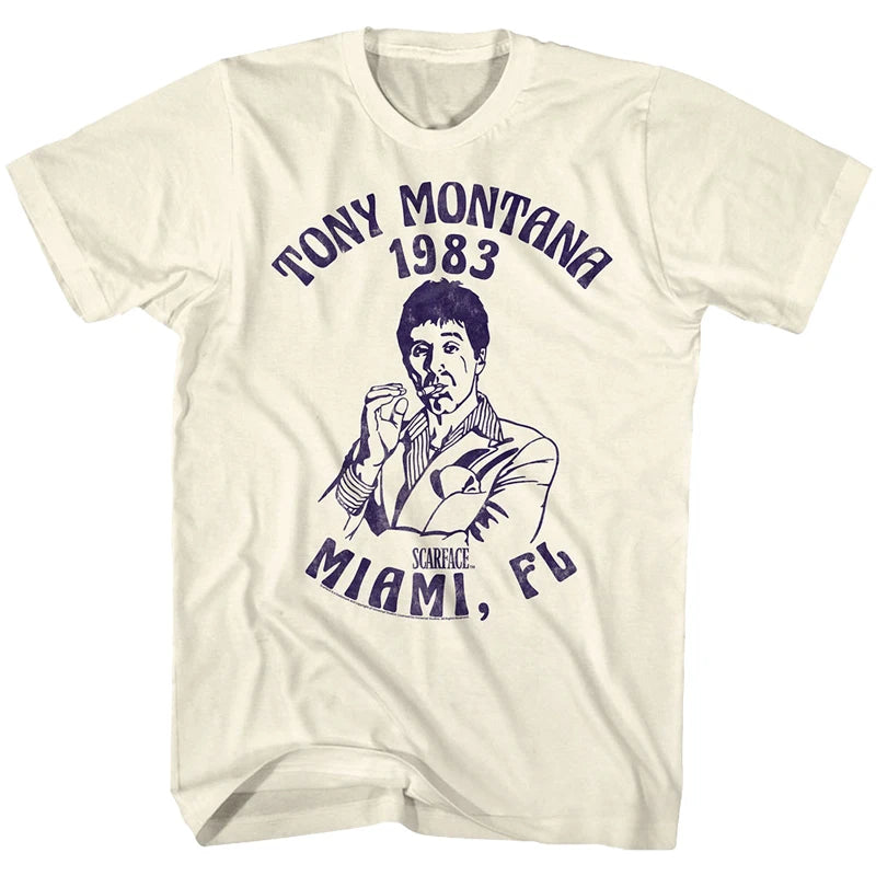 Scarface Tony MontanaT-Shirt Movie Joint Scarface Pacino Men's T-Shirt Comfortable and Breathable Y2K