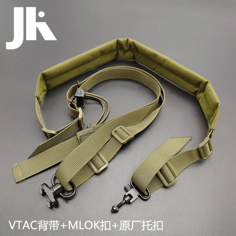 Tactical VTAC Rifle 2 Dot Quick Adjustable Shoulder Strap Outdoors Hunting Equipment With MLOK Mount Button Sling Set