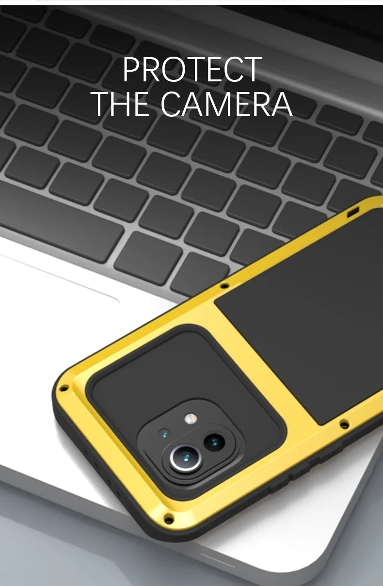 Love Mei Aluminum Metal Case For Xiaomi Mi 14 13 11 10 Pro Mi11 Cover Powerful Armor Shockproof Life Waterproof Case Capa Funda