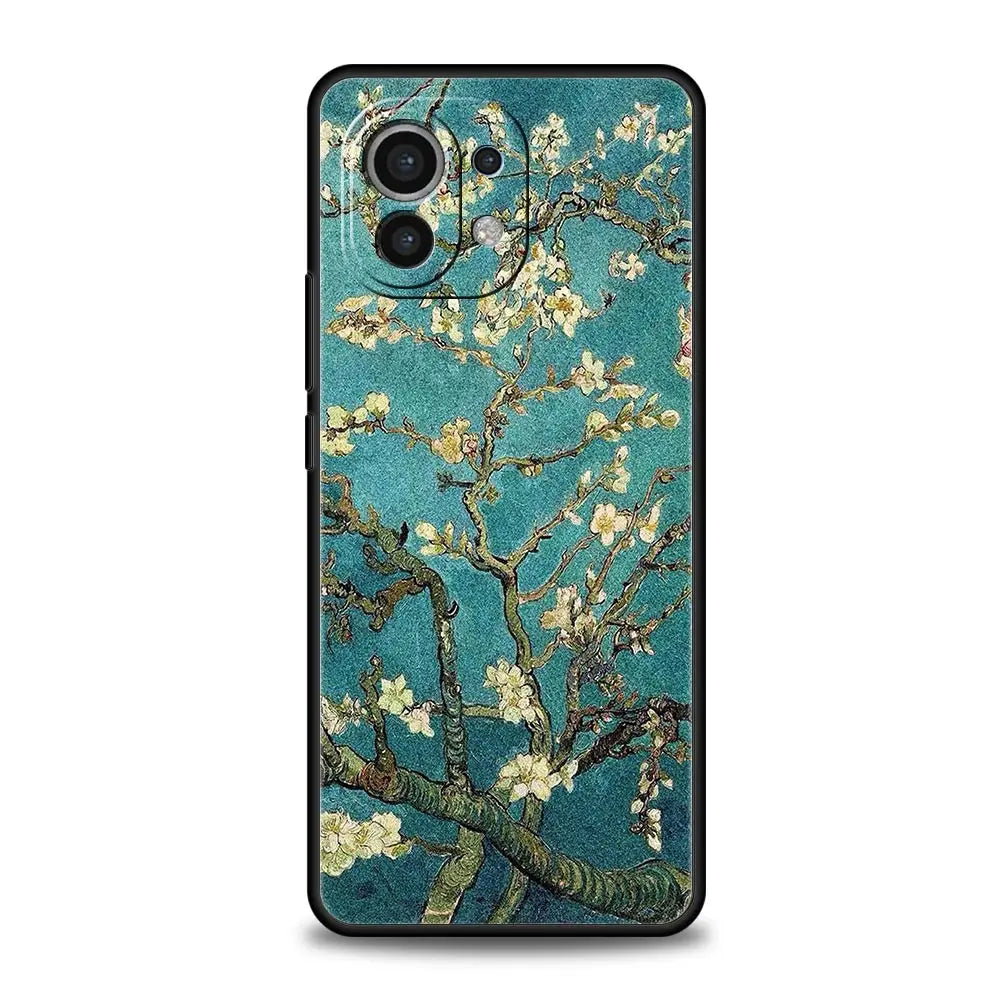 Mona Lisa Van gogh Oil Painting Art Case For Xiaomi 13 12 11 Lite 12T 11T 10T 9T Mi Poco X5 M4 M3 X4 X3 Pro F5 F4 F3 GT 5G Cover