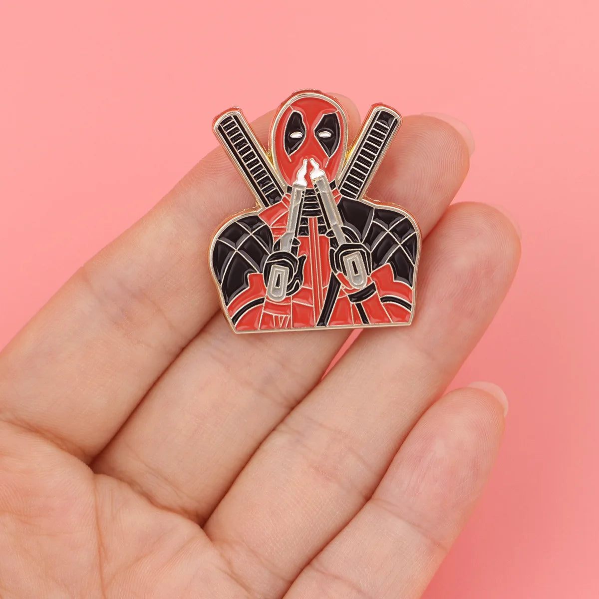 Cartoon Stitch Pin Movie Deadpool Hero Brooches for Women Men Lapel Pins Badges Clothes Accessories Cosplay Jewelry Fans Gifts