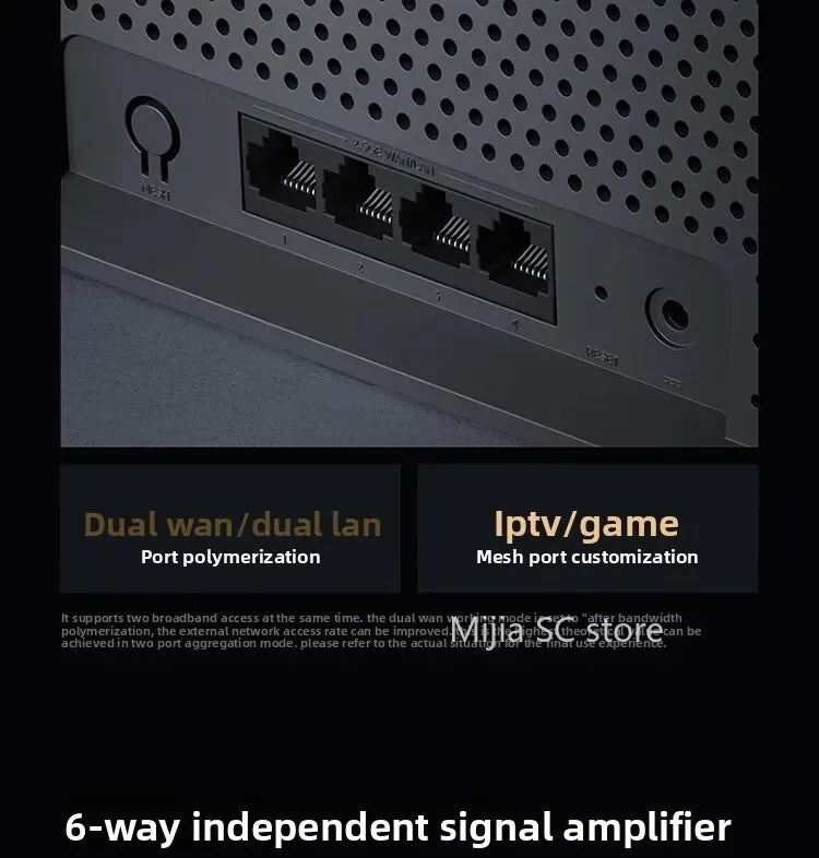 Xiaomi Mijia Router BE6500 WiFi 7 6500M Full 2.5G Network Port 4-core Qualcomm Processor loT Smart Linkage Network Security Home