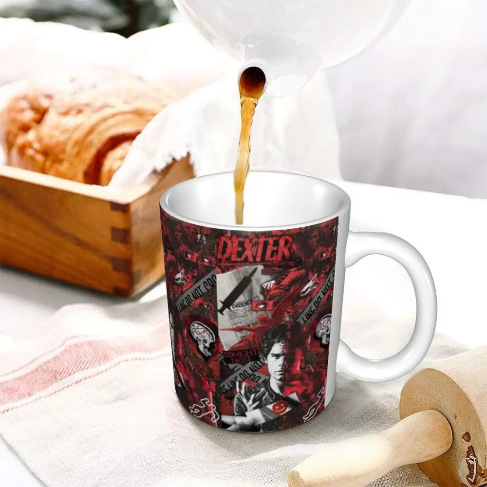Customized Dexter Morgan Mugs DIY Movie Ceramic Milk Tea Coffee Cup