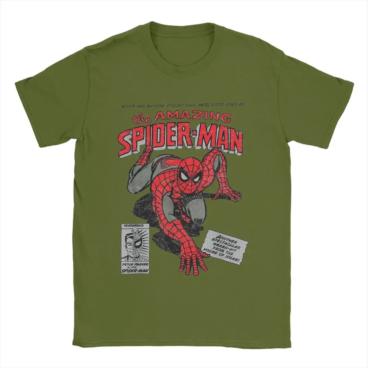 Spider-Man Spider-Man Movie Retro Comics Men's T-Shirt Creative T-Shirt Crew Neck T-Shirt Birthday Gift Top 3D Printed T-Shirt