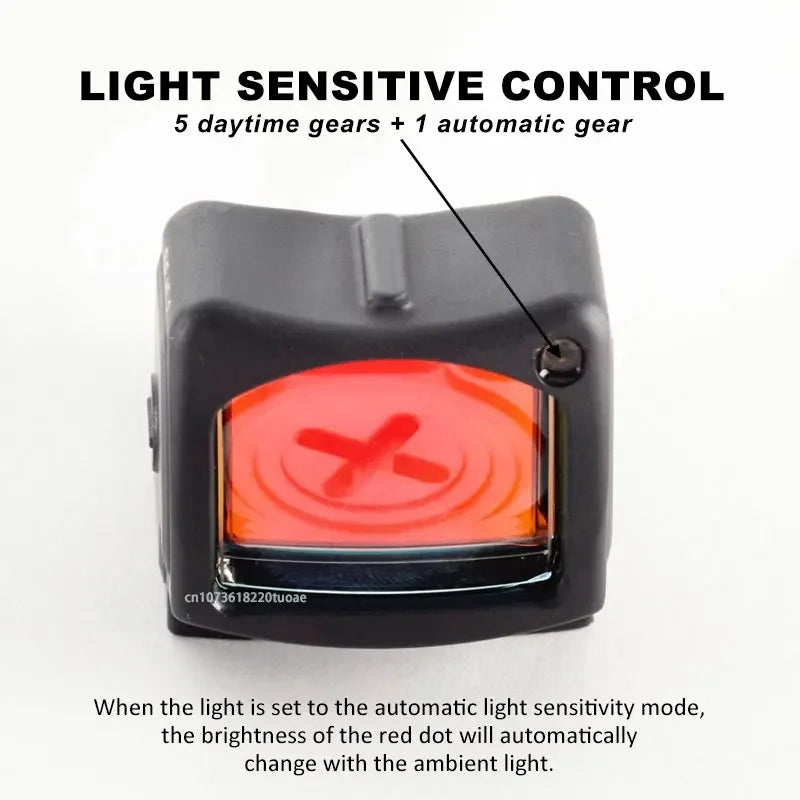 Tactical R-R HD Reflex Red Dot Sight For GLOCK Pistol Handgun Full Multi Coated Lenses Fit Rifle Airsoft Picatinny Rail Mount