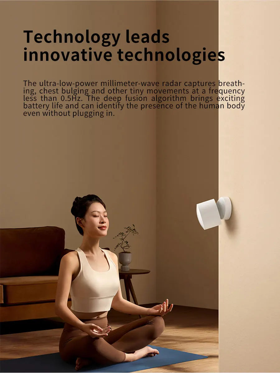 Xiaomi Mijia Human Presence Sensor Smart Wireless Home Connection Bluetooth 5.0 Body Motion Sensors For Mi Home App XMOSB01XS
