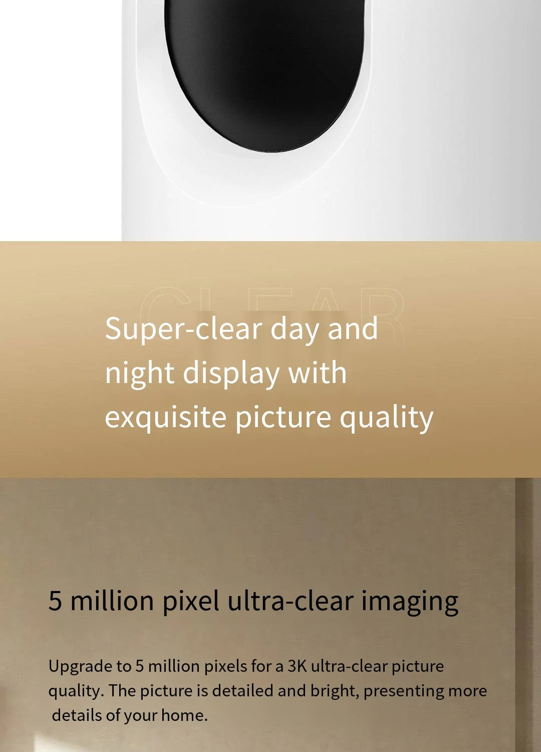 Xiaomi Mijia APP PTZ Pro 2K 3 Megapixels 360° Panoramic bluetooth4.2 Smart IP Camera AI Detection Two-way Intercom Home Security