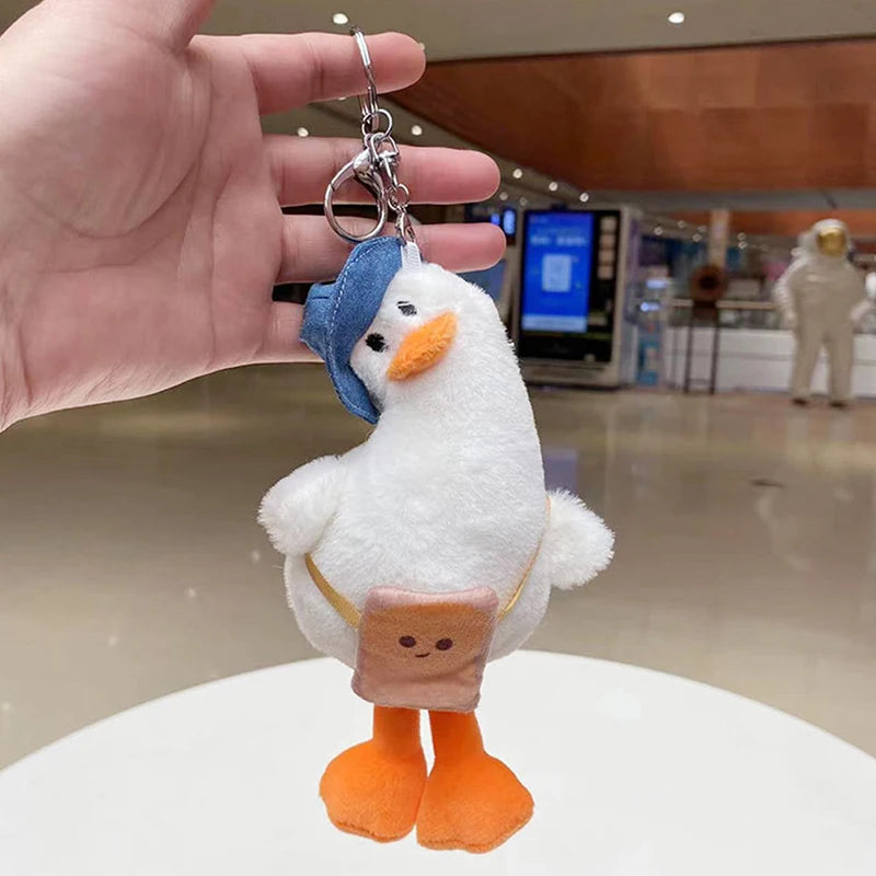 Cute Plush Keychain Women Doll Keychain Cartoon Lovely Duck Car Bag Accessory Cute Plush Boy Girl Couple Keyring Lover Pendant