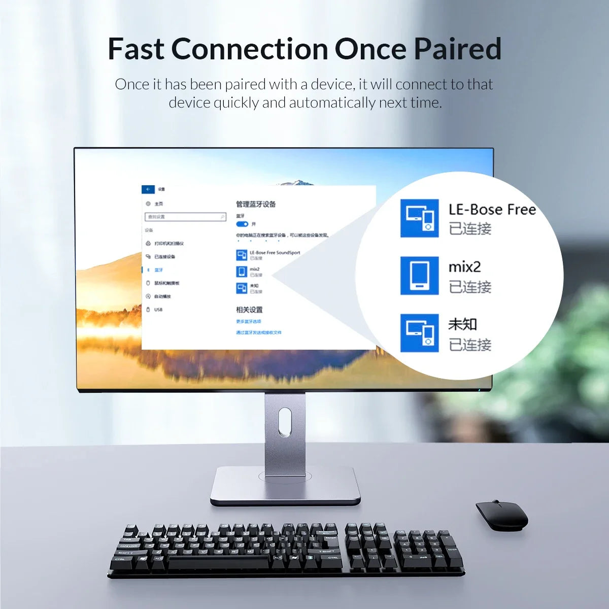 ORICO USB Bluetooth 5.0 Adapter USB Bluetooth for PC Bluetooth 5.0 For PC Speaker Laptop soundbox Wireless Mouse USB Transmitter