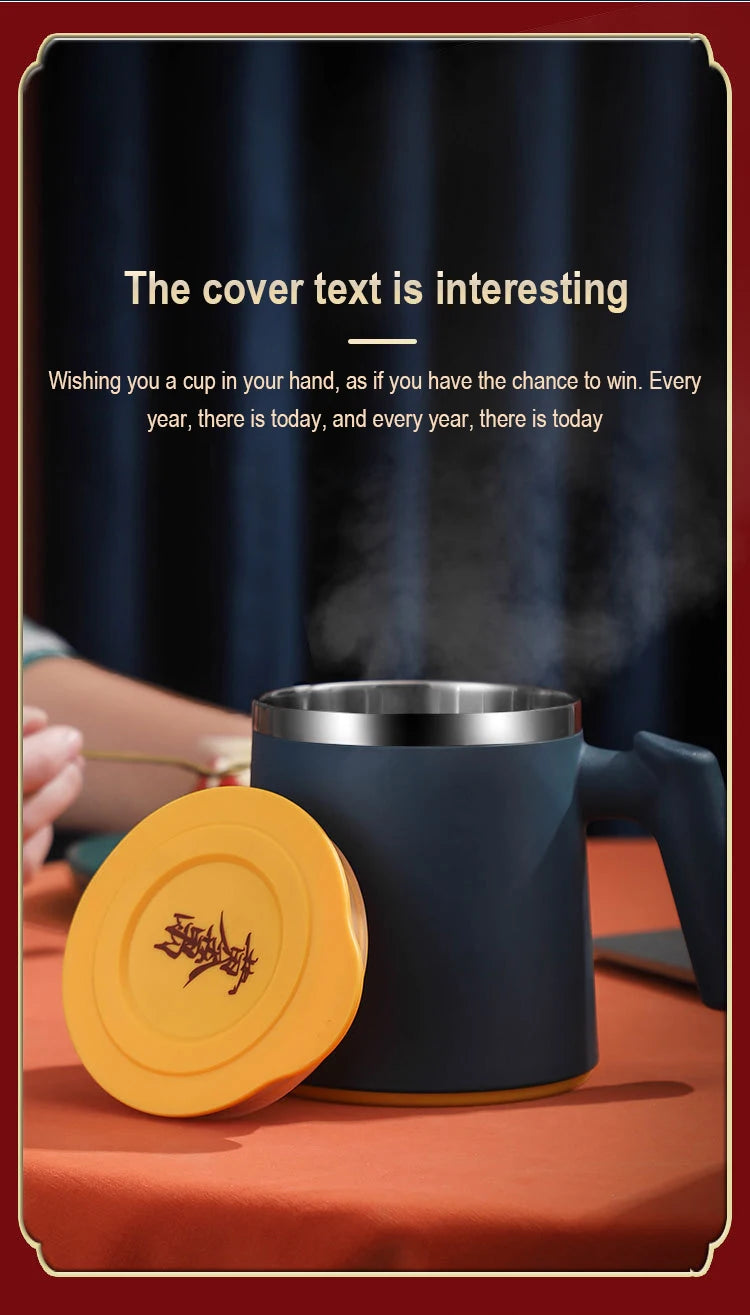 304 Stainless Steel Mug HighValue Coffee Mug Portable Office Heat Insulated Student Water Cup Stainless Steel Cup Insulation