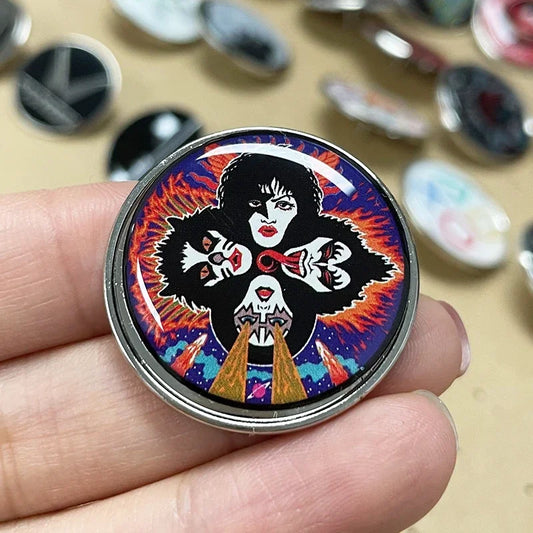 Music Badge Medal Brooch Pins for Backpacks