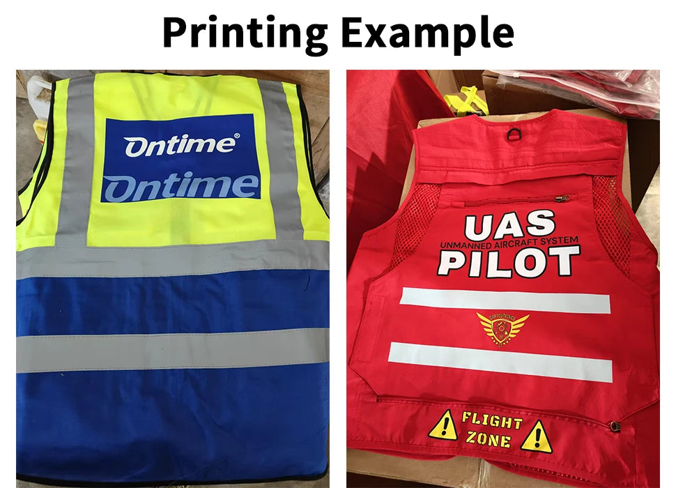 Safety Vest Construction Clothes High Visibility Vest Working Clothes Sports Outdoor Safety Clothing