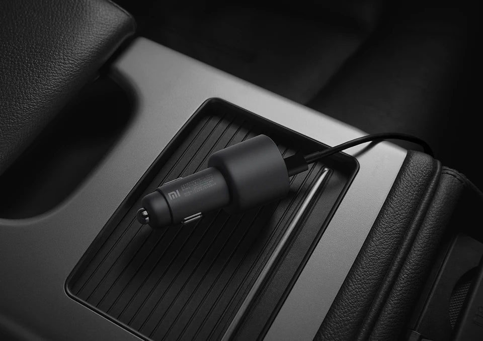 Xiaomi Mi Car Charger 100W MAX 1A1C Fast Charging Dual-port USB-A USB-C Smart Device Fully Compatible With Light Effect Display