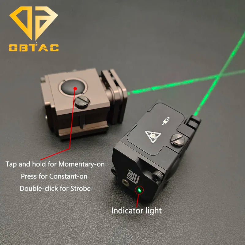 Tactical Metal Perst-1 Laser Green Dot Aiming Indicator Hunting Weapon Light Aiming Gloc G17 Lower Hanging Laser Light