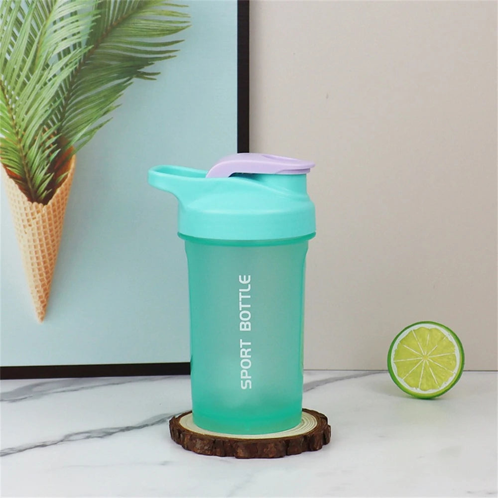 1pc Protein Powder Shaker Bottle 300ml Portable Mixing Cup  Leak Proof Water Bottle for Gym Outdoor Fitness Training Sport