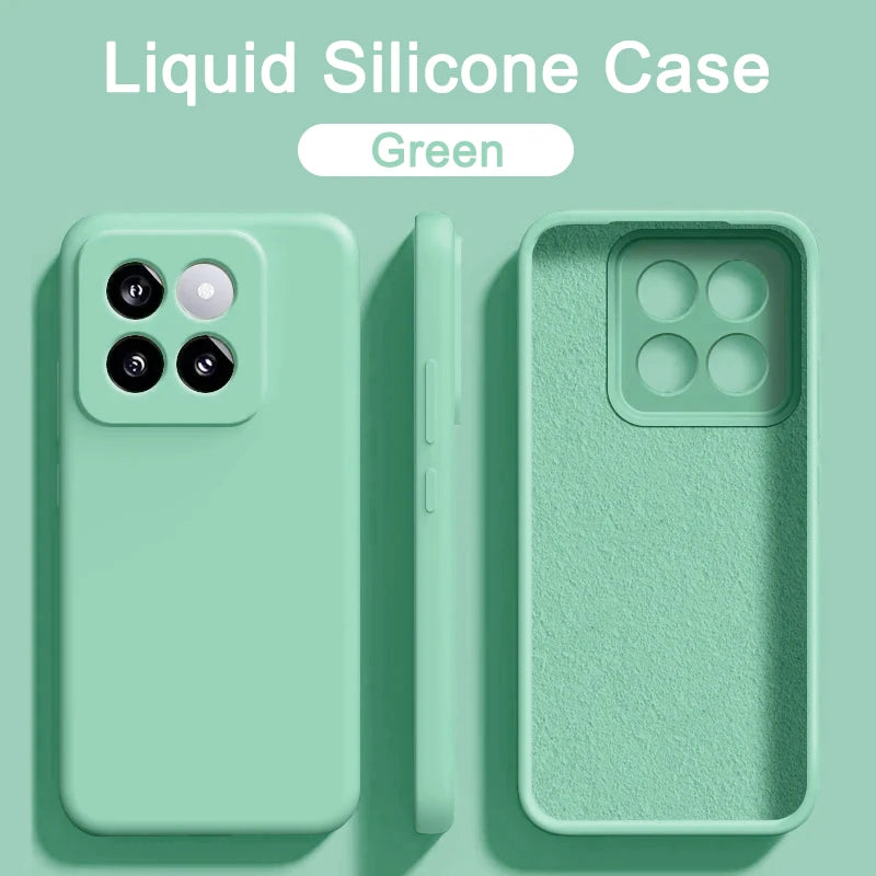 Original Liquid Silicone Phone Case for Xiaomi Mi 13 14 11T 12T 13T Pro Cases Mi 13 12 12S 11 14 Pro Ultra Lite 12X Back Cover