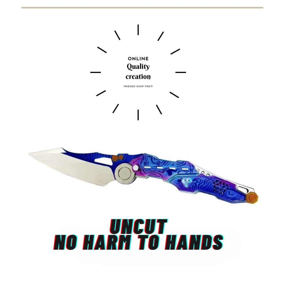 Tactical style decorative knife model, gift for boys, safe collection and stress relief, safe and unsharpened