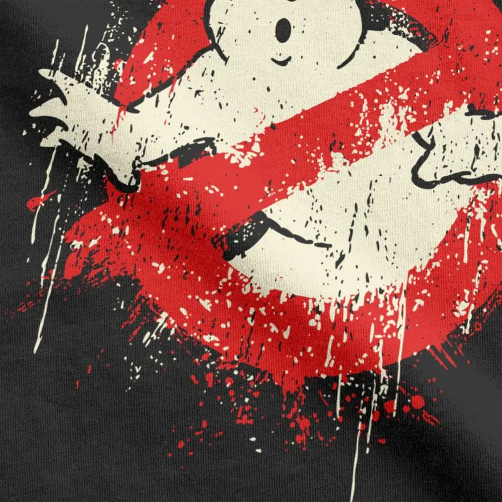 Classic Ghostbuster Movie Print T-Shirts Men Clothes 100% Cotton Summer Short Sleeve Loose Women Tees Harajuku Oversize T Shirt