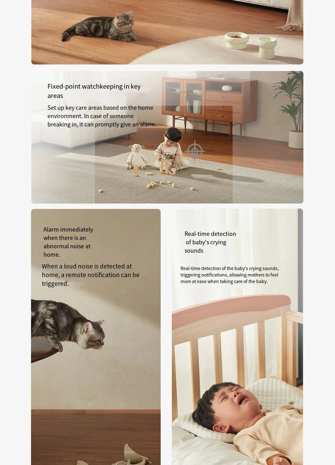 Xiaomi Mijia APP PTZ Pro 2K 3 Megapixels 360° Panoramic bluetooth4.2 Smart IP Camera AI Detection Two-way Intercom Home Security