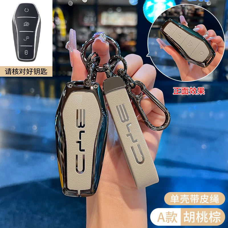 Car Accessories Key Case Holder Cover Buckle For BYD Atto 3 Han EV Dolphin Durable Second Song Pro Tang Dm QIn PLUS MAX Yuan