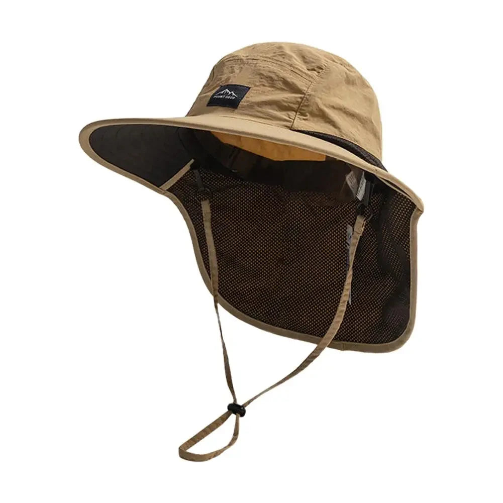 Hot sale! Unisex autumn fisherman's hat Waterproof & Quick-drying W/neck-protecting anti-UV for Fishing Hiking Camping Outdoor