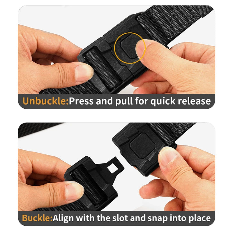 Tactical Waist Belt - Durable Automatic Buckle, Perfect for Outdoor Adventures, Unisex Accessories for Men and Women