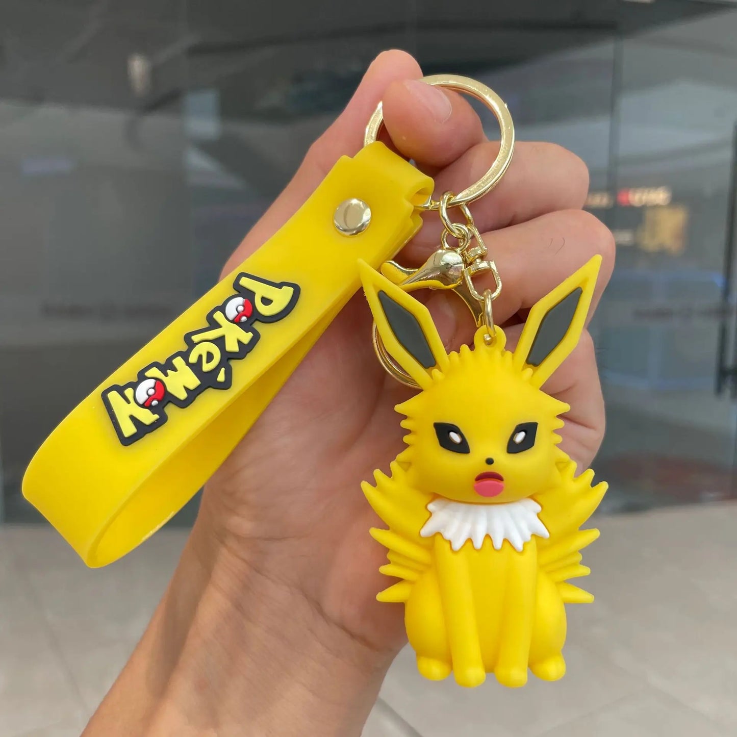 Pokemon Keychain Toys Cute Sylveon Vaporeon Leafeon Espeon Umbreon Kawaii Cartoon Anime PVC Bag Pendant Doll Kids Birthday Gift