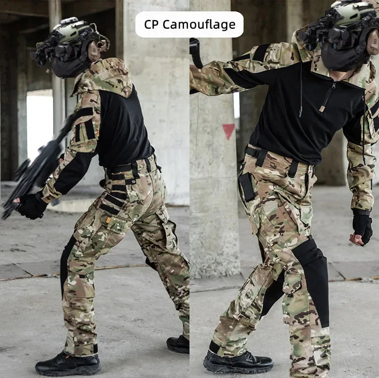 Tactical Shirts Hooded Hunting Uniform Clothing Tatico Tops Airsoft Multicam Camo Fishing Clothes Mens