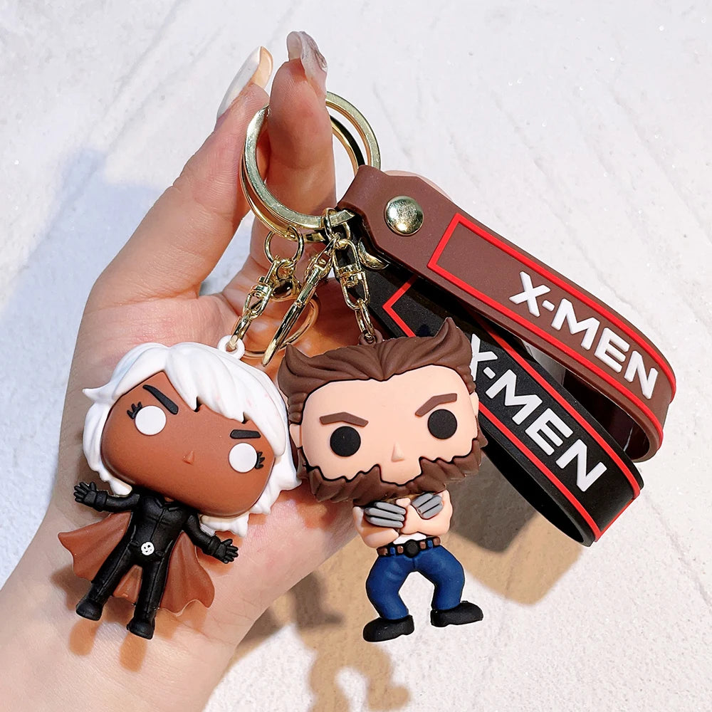 Cartoon The Avengers Keychain Venom Keyring Keys Holder Gifts for Friends
