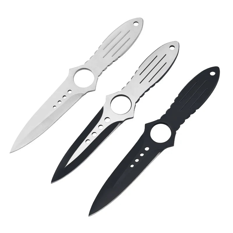 Tactical Training Fixed Blade Knife, Survival Diving Leg Knife with Sheath, Outdoor Camping Hunting Tool for Wilderness