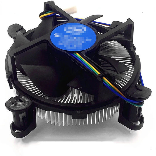 CPU Cooler Aluminum With 3.5-Inch Fan, 4-Pin Connector For Office PC Computer Intel Core I3/i5/i7 Socket 1150/1155/1156