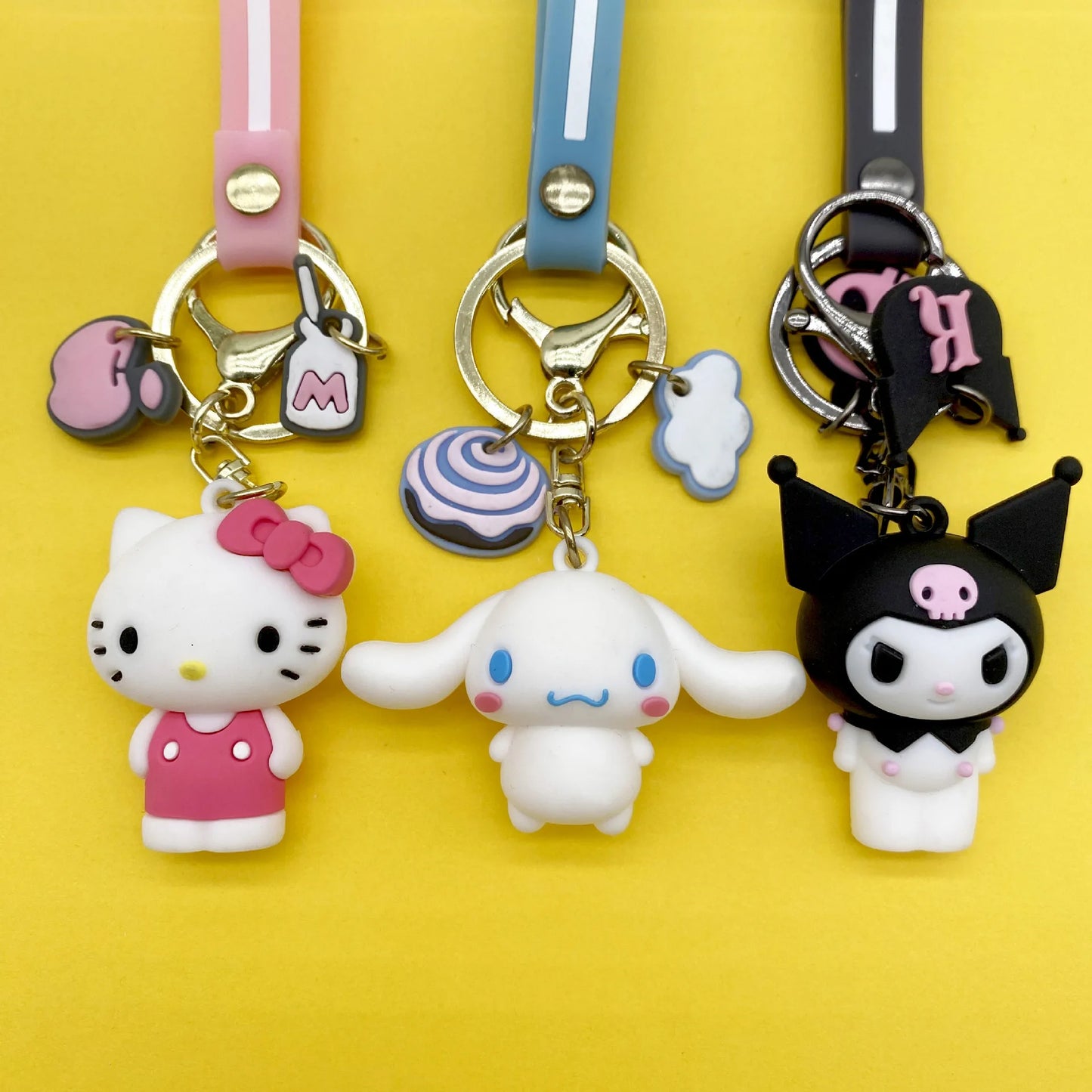 Cute Keychain Cute cartoon Keychain, Badtz-Maru, Cainamoroll, Hello Kitty, My Melody, Chrome, Kerop.