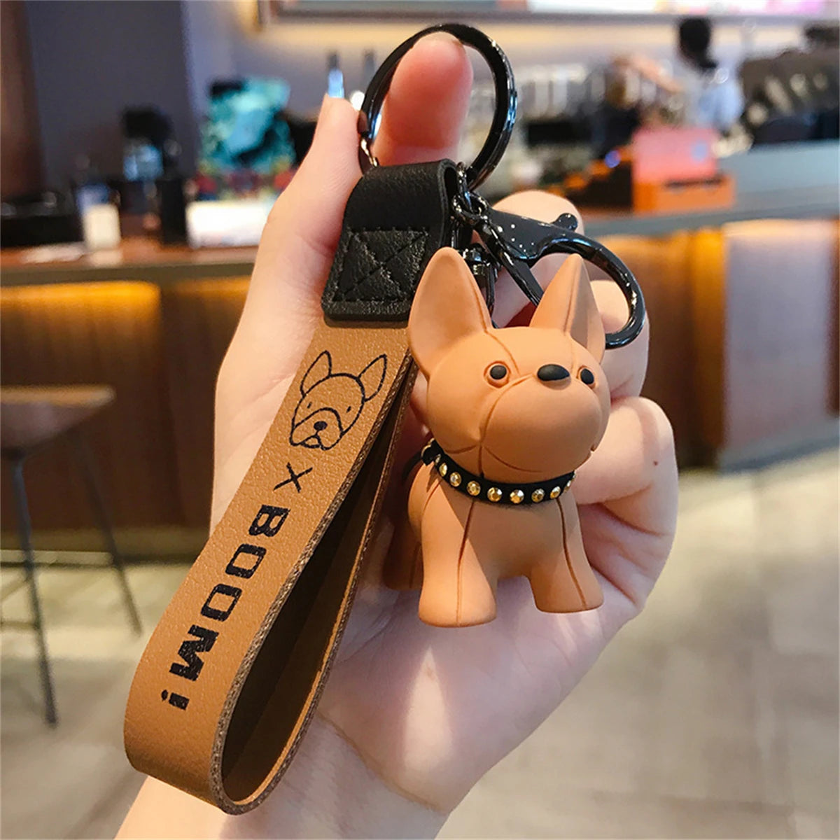 Anime GOODS Anime pvc keychain - Bulldog Cute Y2K Cartoon Pendant, suitable for bags and keys, perfect gift for fans