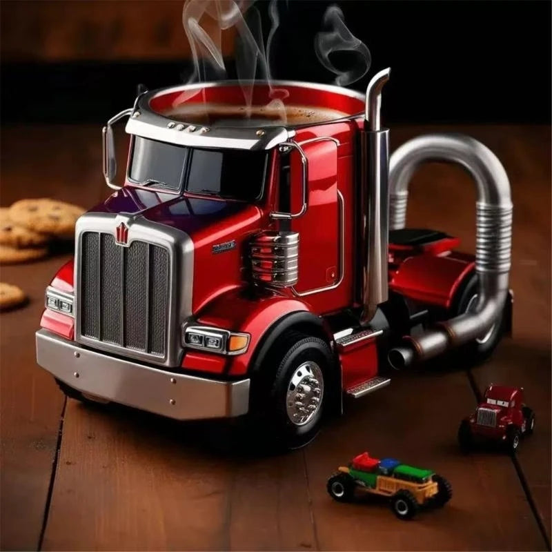 Semi Truck Coffee Mug Truck Homes Kitchen Handcraft Water Cup