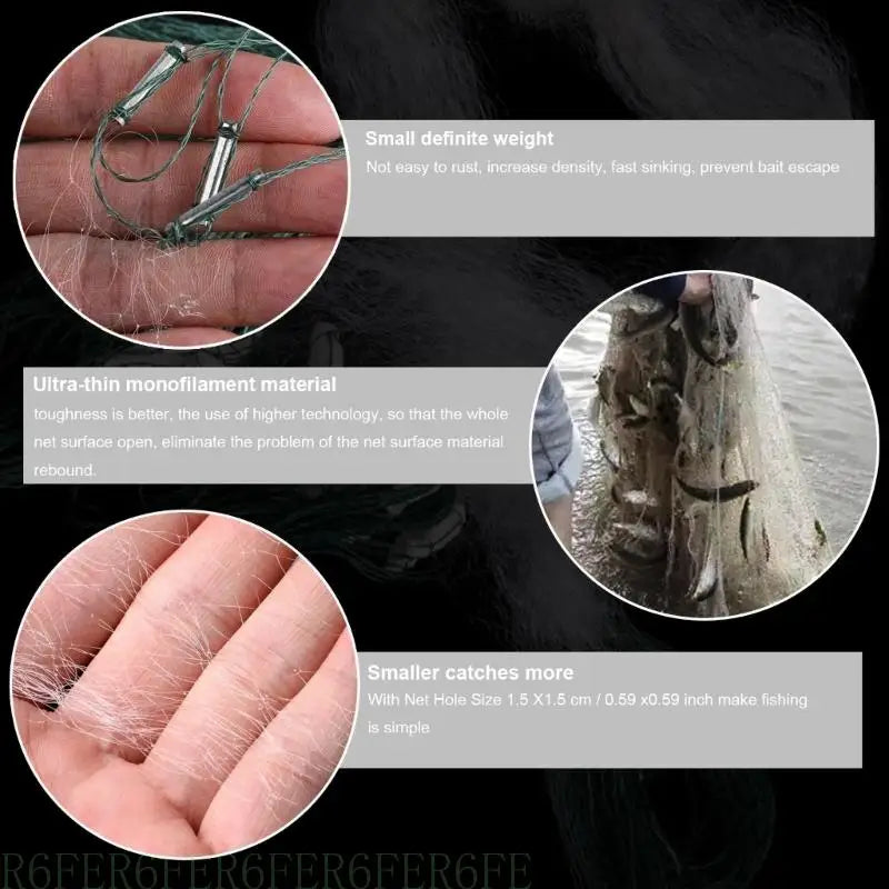 652F Fishing Net 8m Single Layer Monofilament Fishing Gill Net for w/ Floats Fishing Mesh Trap Net Netting Tackle Out