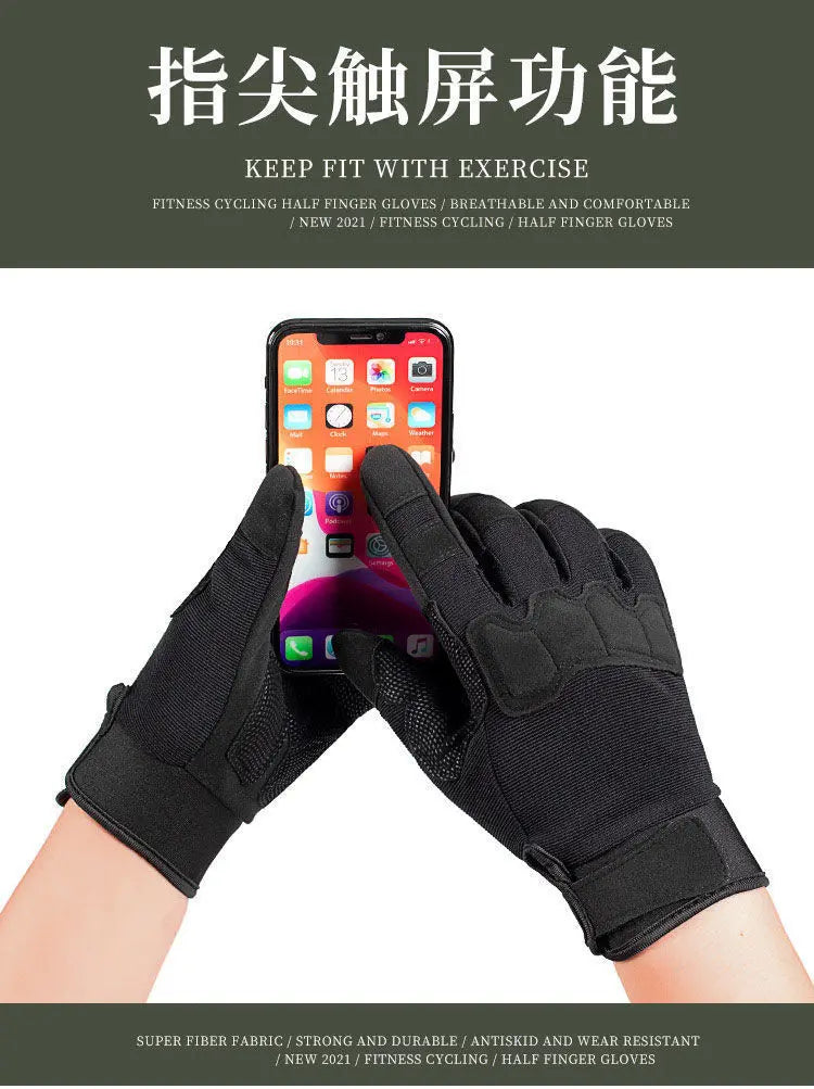 Tactical Gloves Touchscreen Sports Fitness Hunting Full Finger Hiking Gloves Protective Gear Special Gloves