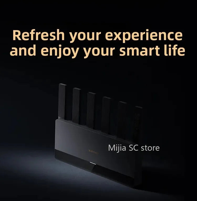 Xiaomi Mijia Router BE6500 WiFi 7 6500M Full 2.5G Network Port 4-core Qualcomm Processor loT Smart Linkage Network Security Home